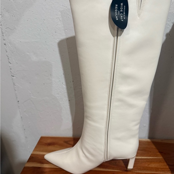 ON 34th Shoes - Elegant Cream Over the Knee Boots